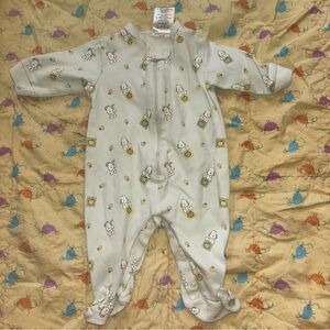 Vintage Baby Snoopy Footie one piece size 0-3 months